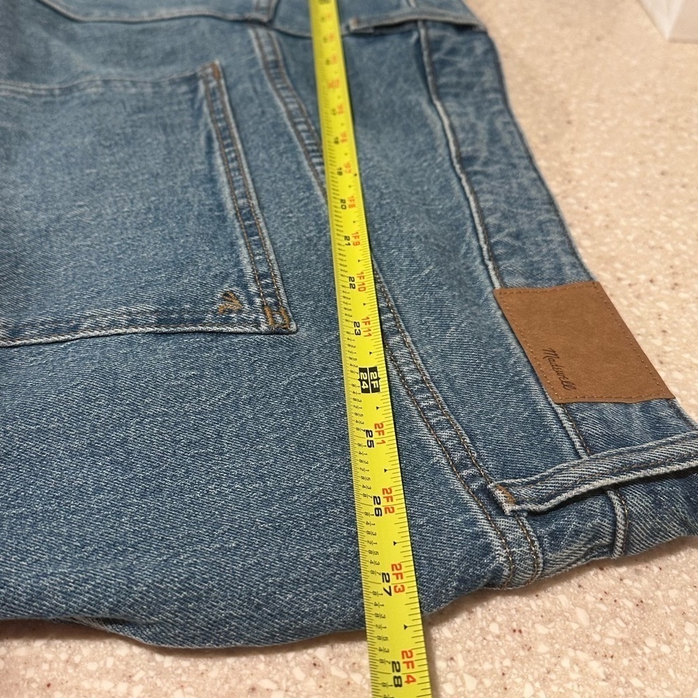 Madewell The Plus Mid-Rise Perfect Vintage Jean 28W in Light Wash Distressed NWT - Picture 14 of 16